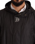 Dolce & Gabbana Elegant Black Hooded Blouson Jacket