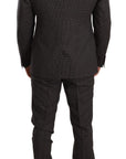 Dolce & Gabbana Elegant Gray Martini Woolen Suit Set