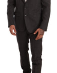 Dolce & Gabbana Elegant Gray Martini Woolen Suit Set