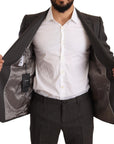 Dolce & Gabbana Elegant Gray Martini Woolen Suit Set