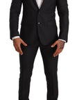 Dolce & Gabbana Elegant Gray Martini Wool Suit