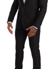 Dolce & Gabbana Elegant Gray Martini Wool Suit