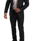 Dolce & Gabbana Elegant Gray Martini Wool Suit