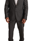 Dolce & Gabbana Elegant Martini Slim-Fit Wool Silk Suit