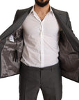 Dolce & Gabbana Elegant Martini Slim-Fit Wool Silk Suit