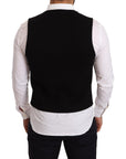 Dolce & Gabbana Elegant Black Cotton Formal Dress Vest