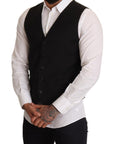 Dolce & Gabbana Elegant Black Formal Dress Vest