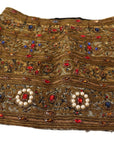 Dolce & Gabbana Gold Embellished High Waist Mini Skirt