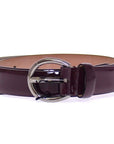 Dolce & Gabbana Elegant Purple Leather Belt - Italian Elegance