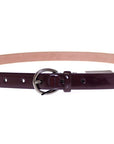 Dolce & Gabbana Elegant Purple Leather Belt - Italian Elegance