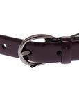 Dolce & Gabbana Elegant Purple Leather Belt - Italian Elegance