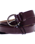 Dolce & Gabbana Elegant Purple Leather Belt - Italian Elegance