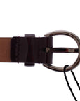 Dolce & Gabbana Elegant Purple Leather Belt - Italian Elegance