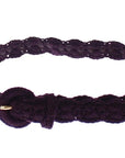 Dolce & Gabbana Elegant Purple Cotton Designer Belt
