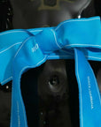 Dolce & Gabbana Elegant Bow Snap Blue Waist Belt