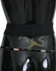 Dolce & Gabbana Elegant Floral Crystal Ribbon Waist Belt