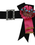 Dolce & Gabbana Elegant Floral Crystal Ribbon Waist Belt