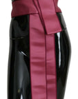 Dolce & Gabbana Elegant Pink Silk Wide Waist Belt