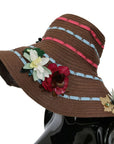 Dolce & Gabbana Elegant Floppy Floral Wide Brim Hat