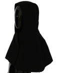 Dolce & Gabbana Elegant Black Hooded Scarf Wrap