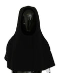 Dolce & Gabbana Elegant Black Hooded Scarf Wrap