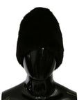 Dolce & Gabbana Elegant Black Silk Beanie - Chic Autumn/Winter Accessory