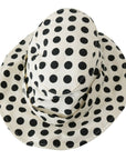 Dolce & Gabbana Chic Black Polka Dot Trilby Hat