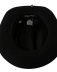 Dolce & Gabbana Elegant Black Lapin Wide Brim Panama Hat