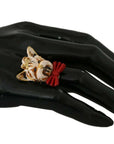 Dolce & Gabbana Elegant Canine Charm Women's Ring