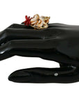 Dolce & Gabbana Elegant Canine Charm Women's Ring