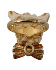 Dolce & Gabbana Elegant Canine Charm Women's Ring