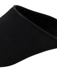Dolce & Gabbana Chic Black Grosgrain Slide Sandals