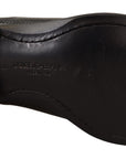 Dolce & Gabbana Elegant Black Lizard Skin Derby Shoes