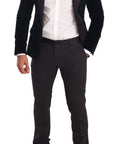Dolce & Gabbana Elegant Two-Piece Velvet Suit in Blue