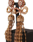 Dolce & Gabbana Elegant Antique Gold Bow Earrings