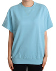 Dolce & Gabbana Elegant Blue Crew Neck Cotton Top
