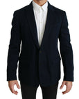 Dolce & Gabbana Elegant Slim Fit Dark Blue Men's Blazer