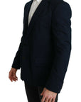 Dolce & Gabbana Elegant Slim Fit Dark Blue Men's Blazer