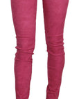 Dolce & Gabbana Chic Pink Mid Waist Skinny Pants