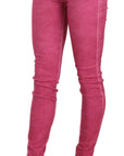 Dolce & Gabbana Chic Pink Mid Waist Skinny Pants