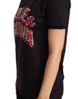 Dolce & Gabbana Elegant Black Cotton Logo Tee