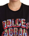 Dolce & Gabbana Elegant Black Cotton Logo Tee