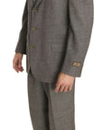 Fendi Elegant Light Brown Wool Men's Suit