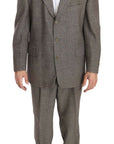 Fendi Elegant Light Brown Wool Men's Suit