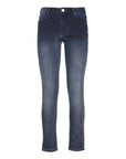 Maison Espin Chic Blue Skinny Sweat Pants for Everyday Elegance