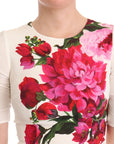 Dolce & Gabbana Elegant Floral Midi Bodycon Dress