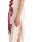 Dolce & Gabbana Elegant Floral Midi Bodycon Dress