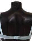 Dolce & Gabbana Elegant Silk Blend Balconette Bra in Light Blue