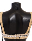Dolce & Gabbana Chic Beige Crochet Cropped Top