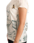 Dolce & Gabbana Elegant Silk Botanical Garden Fountain Tee